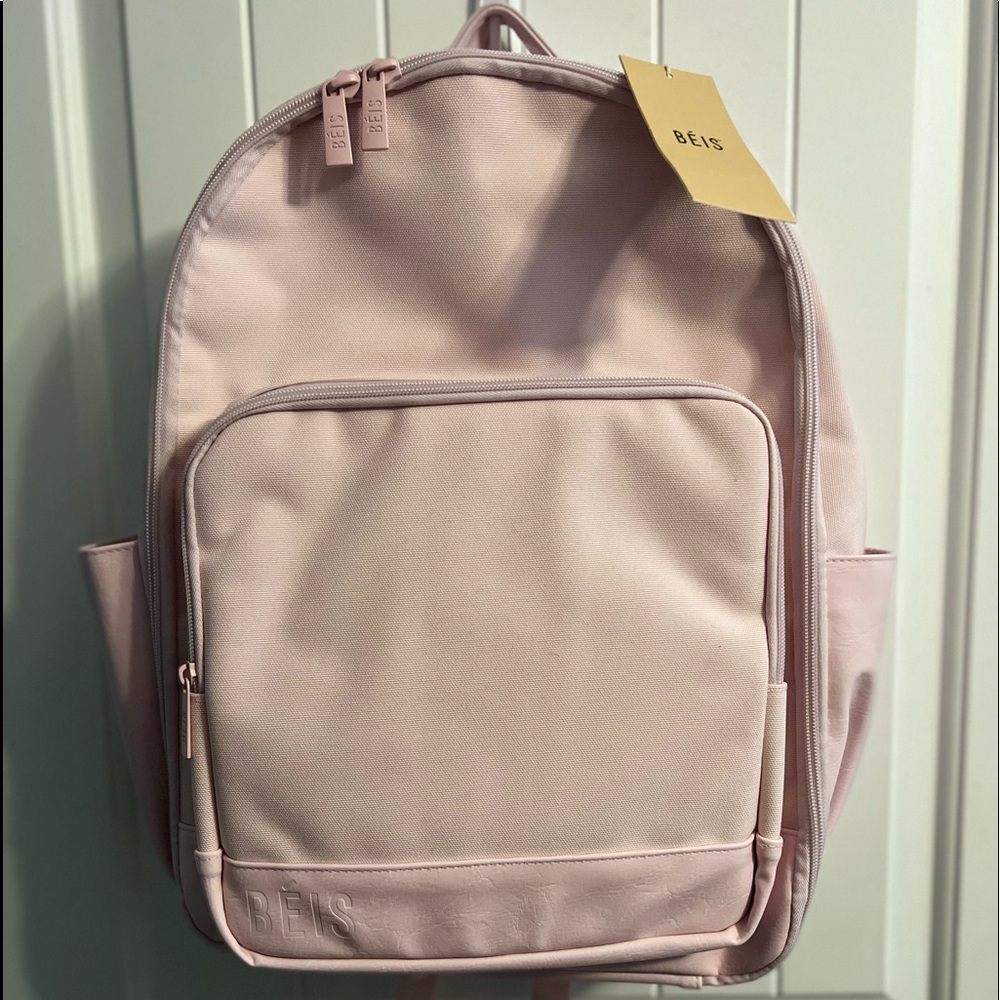 NWT Limited Edition Béis The Backpack in Sakura Pink